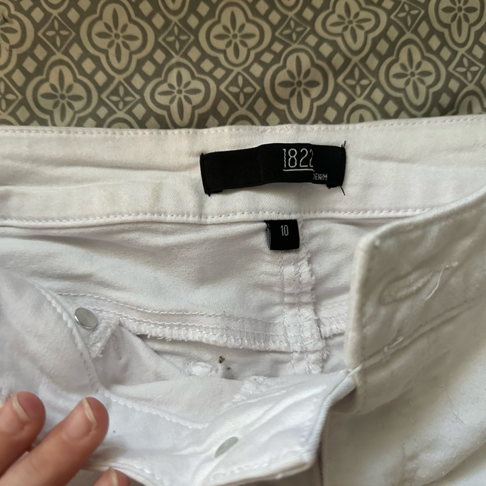 1822 White denim jeans